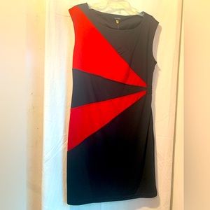 Spense Black/Red Dress Size 12